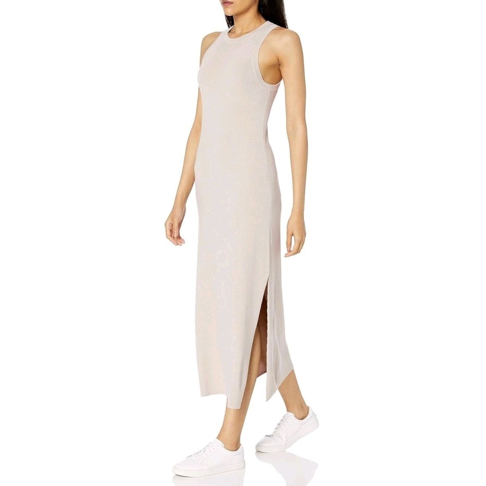 The Drop Women's Gabriela High-Neck Cut-In A-Line Side-Slit Maxi Sweater Dress